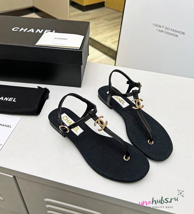 Chanel black sandals  - 1
