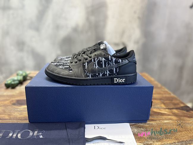 Air jordan 1 low X dior black shoes  - 1