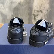 Air jordan 1 low X dior black shoes  - 4