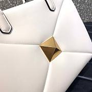 Valentino Garavani One stud white leather tote bag - 6