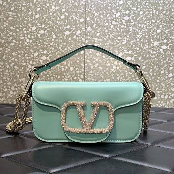 Valentino Garavani Small VLOGO Signature Blue Bag