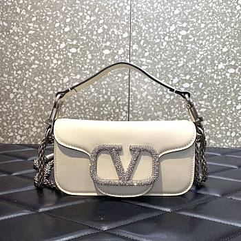 Valentino Garavani Small VLOGO Signature White Bag