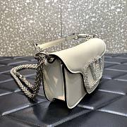 Valentino Garavani Small VLOGO Signature White Bag - 4