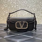 Valentino Garavani Small VLOGO Signature Black Bag - 1