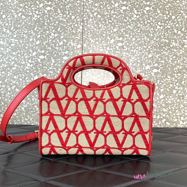 Valentino Le Troisième Mini Red Tote Bag - 1