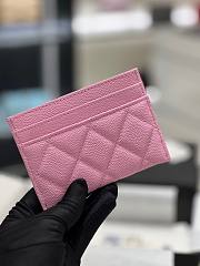 Chanel pink/ black card holder - 6