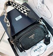 Prada Logo Plaque Zipped Shoulder Bag - 1