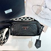 Prada Logo Plaque Zipped Shoulder Bag - 5