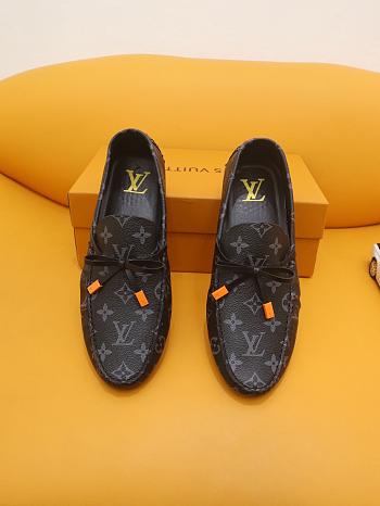 Louis Vuitton black monogram rubber shoes 