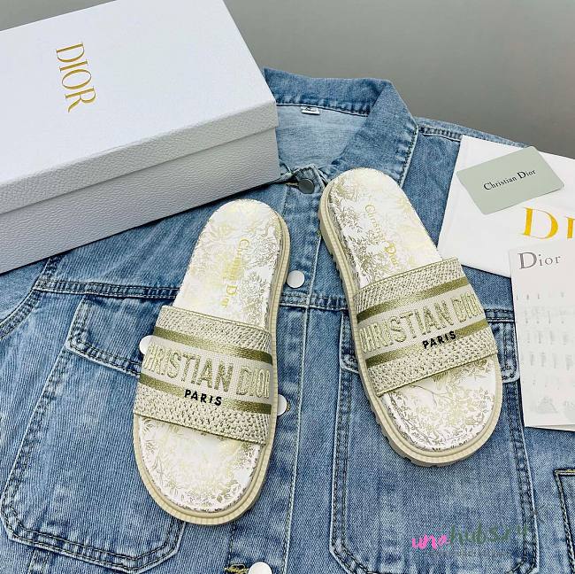 Dior D-Way Embroidery Sandals 02 - 1