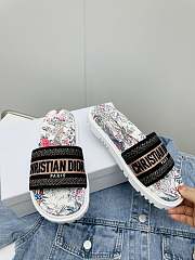 Dior D-Way Embroidery Sandals 05 - 5