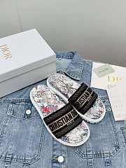 Dior D-Way Embroidery Sandals 05 - 3