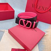 Valentino pink black reversable belt 4cm - 6