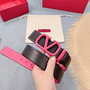 Valentino pink black reversable belt 4cm - 5