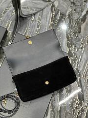 YSL Kate Black Suede Clutch Bag - 5