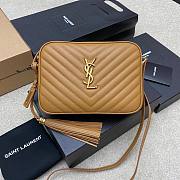 YSL Beige Quilted Leather Lou Camera Bag - 1