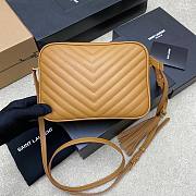 YSL Beige Quilted Leather Lou Camera Bag - 3