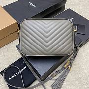 YSL Grey Quilted LEather Lou Camera Bag - 6