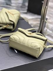 YSL Loulou Bag Y-Quilted mini green leather bag - 5