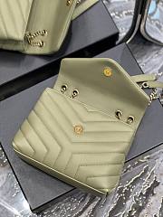 YSL Loulou Bag Y-Quilted Small green leather bag - 5