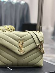 YSL Loulou Bag Y-Quilted Small green leather bag - 2