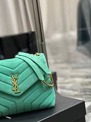 YSL Loulou Bag Y-Quilted Small Mint leather bag  - 3