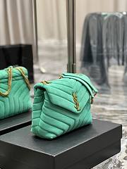 YSL Loulou Bag Y-Quilted Small Mint leather bag  - 4