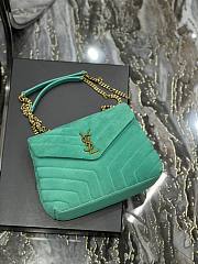 YSL Loulou Bag Y-Quilted Small Mint leather bag  - 2