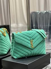 YSL Loulou Bag Y-Quilted Large Mint leather bag  - 2