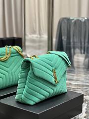 YSL Loulou Bag Y-Quilted Large Mint leather bag  - 4