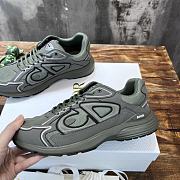 Dior B30 Sneaker Olive Fabric Shoes 06 - 6