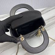 Dior Lady Small Black Leather Bag  - 4