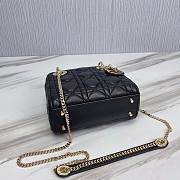 Dior Lady Small Black Leather Bag  - 3