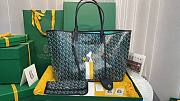 Goyard Black Goyardine Coated Canvas St. Louis GM Tote - 1