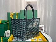 Goyard Black Goyardine Coated Canvas St. Louis GM Tote - 5