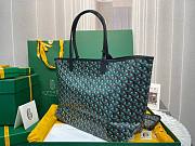 Goyard Black Goyardine Coated Canvas St. Louis GM Tote - 2