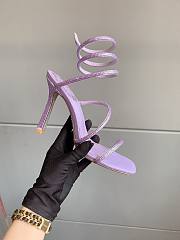 Rene Caovilla Cleo Crystal Lilac Sandals 105  - 3