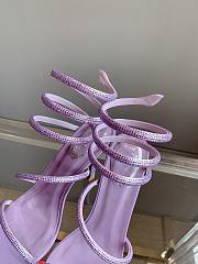 Rene Caovilla Cleo Crystal Lilac Sandals 105  - 6