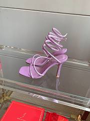 Rene Caovilla Cleo Crystal Lilac Sandals 105  - 2