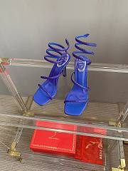 Rene Caovilla Cleo Crystal Lilac Blue Sandals 105  - 3