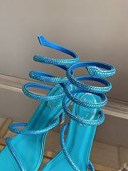 Rene Caovilla Cleo Crystal Lilac Blue Sandal 105 - 3