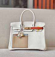 Hermes Birkin 30 Nata Swift Gold Hardware Bag - 1