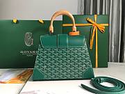 Goyard PM Saigon Structure Green Silver Hardware Bag - 2