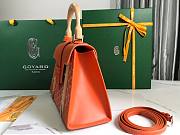 Goyard PM Saigon Structure Orange Silver Hardware Bag - 4