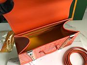 Goyard PM Saigon Structure Orange Silver Hardware Bag - 2