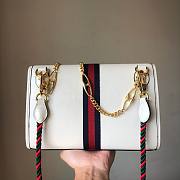 Gucci Rajah Small White Leather Bag - 4