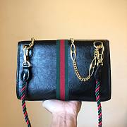 Gucci Rajah Small Black Leather Bag - 4