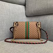 Gucci Rajah Small Monogram Leather Bag - 3