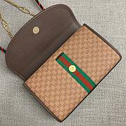 Gucci Rajah Small Monogram Leather Bag - 2