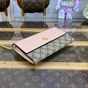 Gucci GG Marmont Chain Pink Wallet - 5